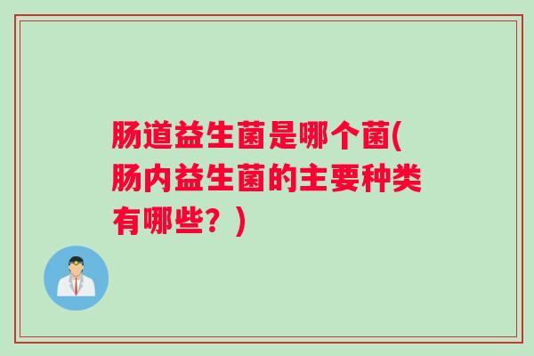 肠道益生菌是哪个菌(肠内益生菌的主要种类有哪些？)