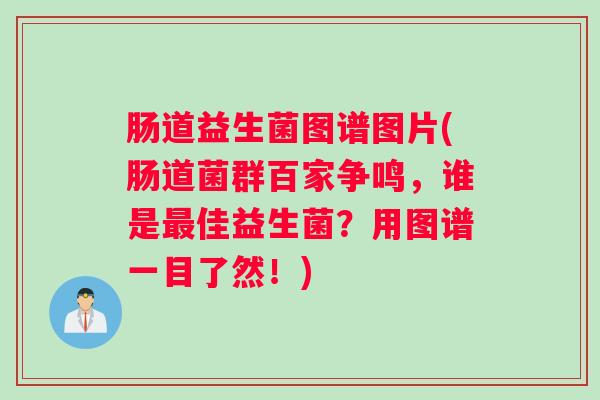 肠道益生菌图谱图片(肠道菌群百家争鸣，谁是最佳益生菌？用图谱一目了然！)