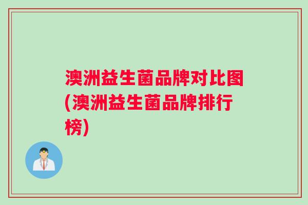 澳洲益生菌品牌对比图(澳洲益生菌品牌排行榜)