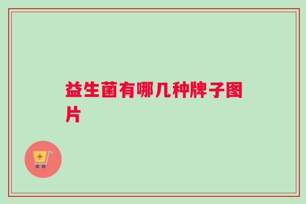 益生菌有哪几种牌子图片