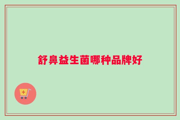 舒鼻益生菌哪种品牌好