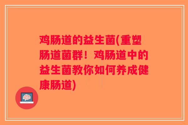 鸡肠道的益生菌(重塑肠道菌群！鸡肠道中的益生菌教你如何养成健康肠道)