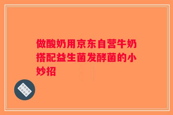 做酸奶用京东自营牛奶搭配益生菌发酵菌的小妙招