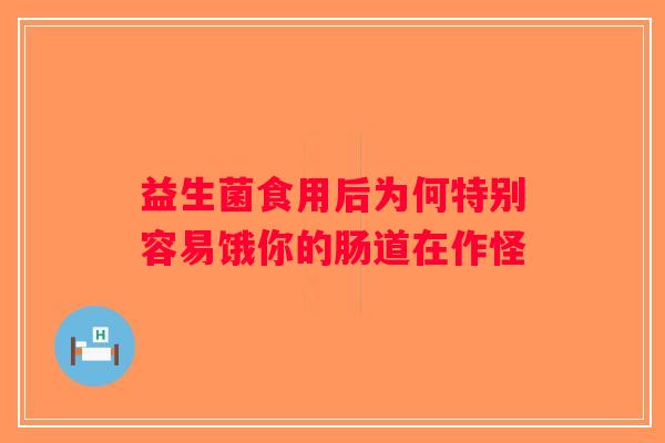 益生菌食用后为何特别容易饿你的肠道在作怪