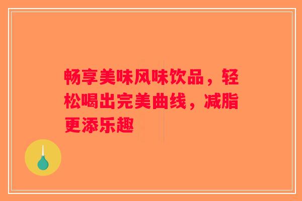 畅享美味风味饮品，轻松喝出完美曲线，减脂更添乐趣